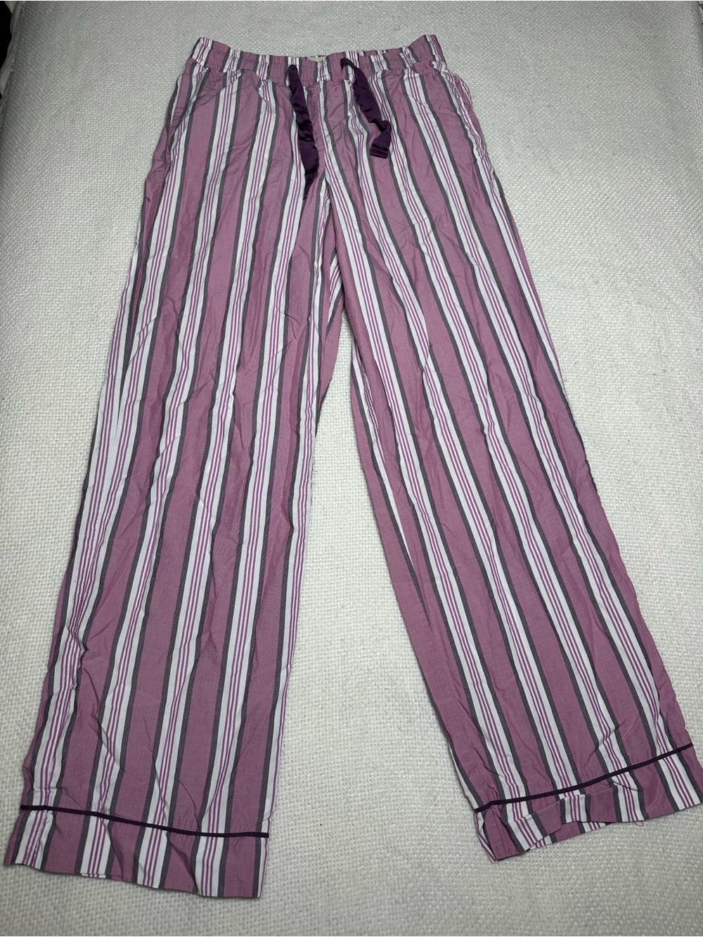 State of Day Intimates Purple Striped Pajama Pants Size XS